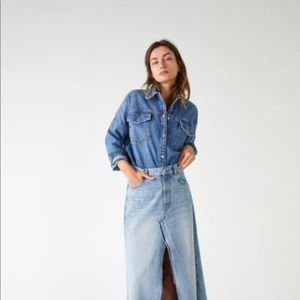 ZARA NWT Denim Shirt Jacket